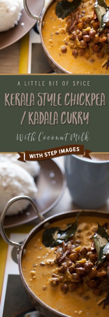 Kerala Style Chickpea / Kadala curry Recipe | A Little Bit of Spice