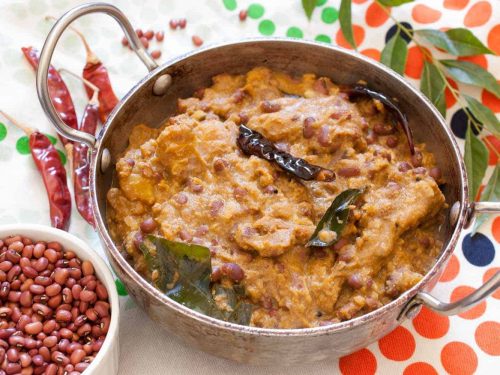 Kerala Red Cowpea Pumpkin Coconut Curry Erissery Recipe A Little Bit Of Spice