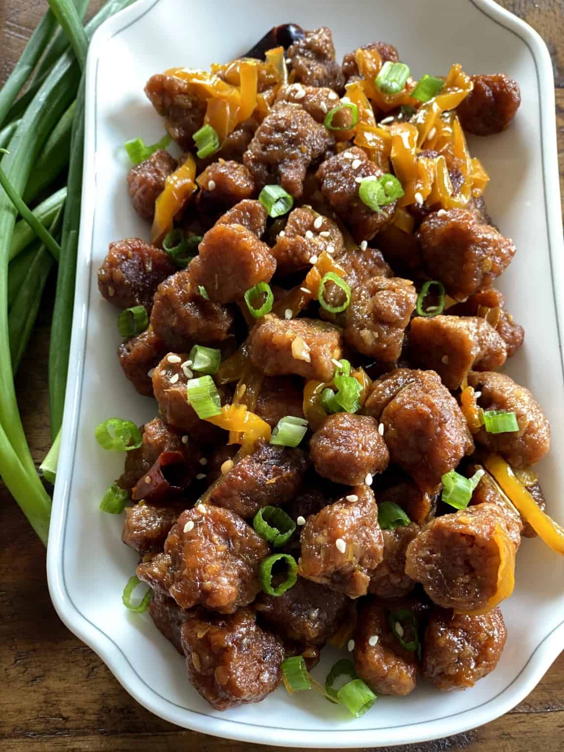 Soya Chunks Manchurian Dry | A Little Bit of Spice